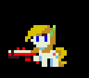 Size: 128x112 | Tagged: artist:pix3m, cave story, curly brace, derpibooru import, ponified, safe, solo, sprite
