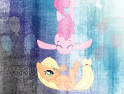 Size: 1000x760 | Tagged: safe, artist:phasingirl, derpibooru import, applejack, pinkie pie