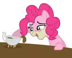 Size: 5000x4000 | Tagged: .ai available, artist:really-unimportant, derpibooru import, food, gravy, gravy boat, keep calm and flutter on, mashed potatoes, pinkie pie, potato, safe, simple background, transparent background, vector