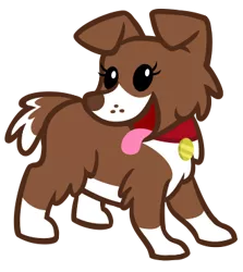 Size: 330x370 | Tagged: cute, dog, puppy, safe, simple background, transparent background, winona, winonabetes, younger