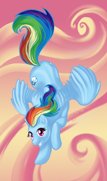 Size: 342x576 | Tagged: safe, artist:animuse, derpibooru import, rainbow dash, solo