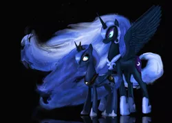 Size: 2246x1600 | Tagged: artist:clrb, crying, dead source, derpibooru import, duality, nightmare moon, princess luna, safe