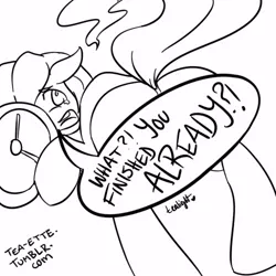 Size: 500x500 | Tagged: 30 minute art challenge, artist:tealight, censored, derpibooru import, oc, quick draw, speech bubble, suggestive, unofficial characters only