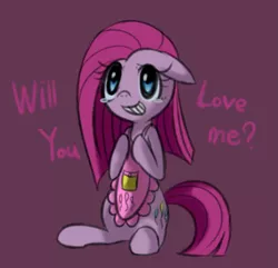 Size: 1291x1242 | Tagged: apron, artist:maren, clothes, crying, cute, cuteamena, derpibooru import, pinkamena diane pie, pinkie pie, safe, solo