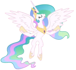 Size: 4000x3694 | Tagged: safe, artist:draikjack, derpibooru import, princess celestia, pony, female, mare, simple background, solo, transparent background, vector