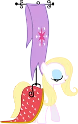 Size: 1599x2532 | Tagged: artist:rhubarb-leaf, banner mares, crescendo, cutie mark, derpibooru import, eyes closed, female, fulfilled cutie mark, implied twilight sparkle, magical mystery cure, mare, safe, simple background, solo, transparent background, vector