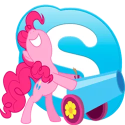 Size: 256x256 | Tagged: artist:shadowhedgiefan91, derpibooru import, icon, party cannon, pinkie pie, safe, skype