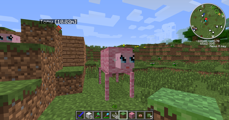 Size: 1600x840 | Tagged: derpibooru import, game screencap, minecraft, pinkie pie, safe