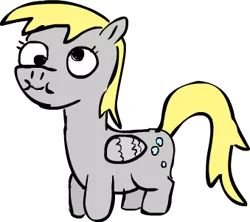 Size: 339x301 | Tagged: safe, artist:cyborgslime, derpibooru import, derpy hooves, pegasus, pony, chubby, cute, female, mare, solo