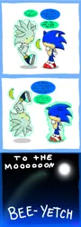 Size: 2700x7500 | Tagged: artist:spice5400, banana, crossover, dead source, derpibooru import, friendship is magic bitch, moon, parody, safe, silver the hedgehog, sonic the hedgehog, sonic the hedgehog (series), vulgar