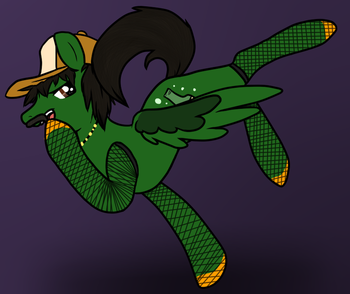 Size: 828x697 | Tagged: safe, artist:lawlipop2010, derpibooru import, ponified, crossover, fishnets, hat, the walking dead