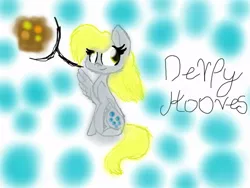 Size: 1024x768 | Tagged: safe, artist:gg41126, derpibooru import, derpy hooves, pegasus, pony, female, mare, muffin, solo