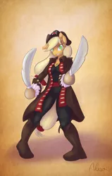 Size: 1020x1600 | Tagged: anthro, applejack, artist:alasou, derpibooru import, pirate, safe