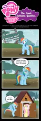 Size: 950x2771 | Tagged: artist:perfectblue97, boom mic, cigarette, comic, fluttershy, outhouse, rainbow dash, safe, smoking