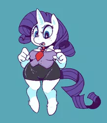 Size: 510x584 | Tagged: anthro, artist:mangneto, breasts, busty rarity, clothes, derpibooru import, female, rarity, safe, suit, wide hips