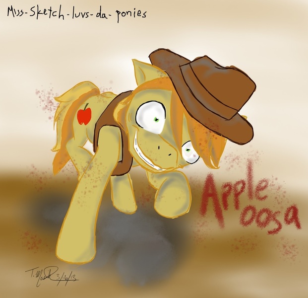 Size: 1272x1229 | Tagged: semi-grimdark, artist:sketchygirl, derpibooru import, braeburn, 30 minute art challenge