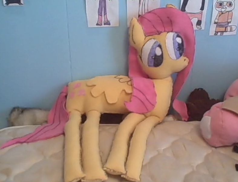 Size: 864x659 | Tagged: artist:plushbuddies, derpibooru import, flat, flottorshoy, fluttershy, irl, photo, plushie, safe