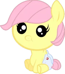 Size: 531x600 | Tagged: safe, artist:twitchy-tremor, derpibooru import, fluttershy, pony, baby, baby pony, babyshy, diaper, filly, foal, simple background, solo, transparent background, vector