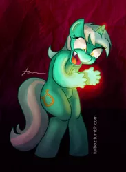 Size: 800x1094 | Tagged: semi-grimdark, artist:furboz, derpibooru import, lyra heartstrings, pony, artificial hands, bipedal, hand, mutation