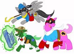 Size: 1049x765 | Tagged: artist:cheri-chan, bentley, derpibooru import, murray, ponified, safe, sly cooper