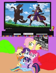 Size: 900x1169 | Tagged: applejack, derpibooru import, exploitable meme, fluttershy, horse, inazuma eleven, inazuma eleven go, inazuma eleven go chrono stone, mane six, meme, oda nobunaga, pinkie pie, rainbow dash, rarity, safe, tv meme, twilight sparkle