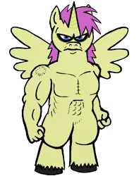 Size: 604x765 | Tagged: safe, derpibooru import, princess erroria, alicorn, pony, swag.mov, animatia erroria, buff, do you even lift, error, muscles, princess