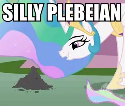 Size: 560x474 | Tagged: a bird in the hoof, ash, derpibooru import, edit, edited screencap, image macro, philomena, princess celestia, safe, screencap, text