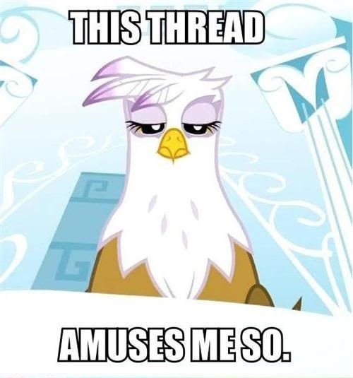 Size: 500x535 | Tagged: safe, derpibooru import, gilda, gryphon, image macro, reaction image, sarcastic