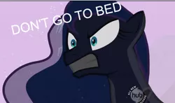 Size: 748x441 | Tagged: angry, derpibooru import, frown, glare, go to bread, gritted teeth, image macro, princess luna, safe, solo