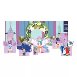 Size: 960x960 | Tagged: safe, derpibooru import, official, princess cadance, princess celestia, princess luna, shining armor, spike, twilight sparkle, twilight sparkle (alicorn), alicorn, pony, clothes, coronation, crown, dress, female, hot topic, mare, merchandise, papercraft, tuxedo