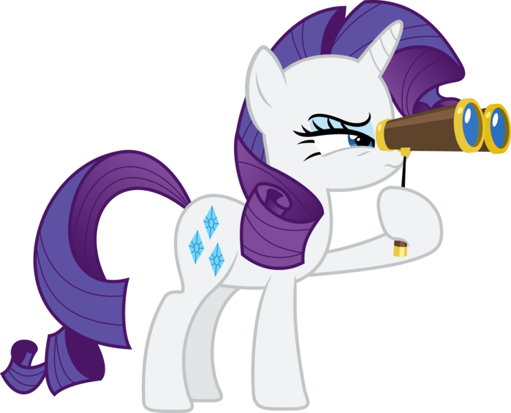 Size: 7422x6000 | Tagged: safe, artist:vladimirmacholzraum, derpibooru import, rarity, pony, unicorn, absurd resolution, female, hoof hold, mare, opera glasses, simple background, solo, transparent background, vector