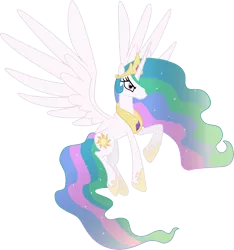 Size: 6000x6421 | Tagged: safe, artist:kraysee, derpibooru import, princess celestia, pony, absurd resolution, female, mare, simple background, solo, transparent background, vector