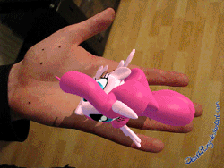 Size: 320x240 | Tagged: safe, artist:deathpwny, derpibooru import, pinkie pie, alicorn, human, pony, 3d, animated, augmented reality, blender, cute, diapinkes, grin, hand, happy, hopping, irl, irl human, jumping, looking at you, micro, open mouth, pinkiecorn, ponies in real life, smiling, squee, weapons-grade cute, xk-class end-of-the-world scenario