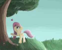 Size: 1500x1200 | Tagged: artist:20percentcool, butterfly, derpibooru import, fluttershy, safe, solo, tree