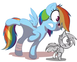 Size: 750x600 | Tagged: artist:lazy, ask, ask dashed rainbow, bandage, comparison, derpibooru import, rainbow dash, redraw, safe, solo, tumblr