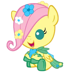 Size: 2160x2160 | Tagged: safe, artist:beavernator, derpibooru import, fluttershy, pony, baby, baby pony, babyshy, clothes, cute, dress, filly, foal, gala dress, happy