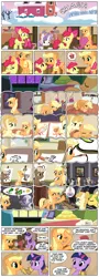 Size: 650x1807 | Tagged: safe, artist:gingermint, artist:icekatze, derpibooru import, apple bloom, applejack, aunt orange, hoity toity, scootaloo, sweetie belle, twilight sparkle, twilight sparkle (alicorn), uncle orange, alicorn, pony, magical mystery cure, alternate universe, comic, female, mare, swapped cutie marks