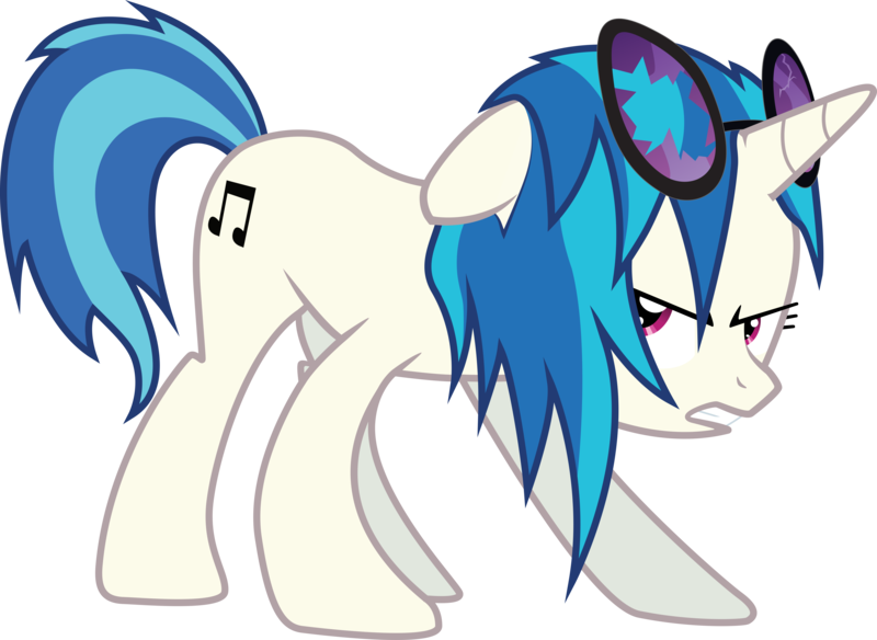 Size: 11689x8528 | Tagged: safe, artist:sdc2012, derpibooru import, vinyl scratch, pony, unicorn, absurd resolution, angry, broken glasses, female, gritted teeth, mare, simple background, solo, transparent background