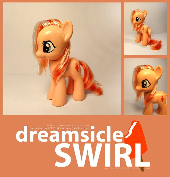 Size: 874x913 | Tagged: artist:narxinba222, brushable, custom, derpibooru import, oc, oc:dreamsicle swirl, safe, toy, unofficial characters only