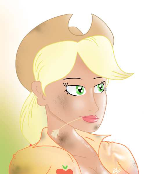 Size: 1080x1296 | Tagged: applejack, artist:edvedd, derpibooru import, humanized, safe, sweat