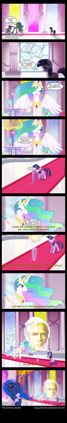 Size: 1805x11400 | Tagged: artist:tamalesyatole, comic, derpibooru import, fortress of solitude, jor-el, marlon brando, prank, princess celestia, princess luna, safe, superman, trolluna, twilight sparkle