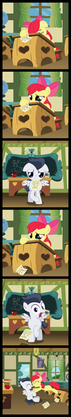 Size: 2500x14554 | Tagged: apple bloom, artist:matty4z, comic, crying, derpibooru import, female, glomp, male, rumble, rumbloom, safe, shipping, straight
