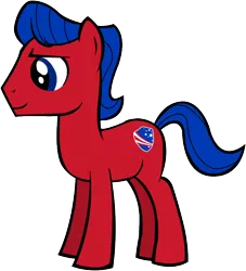 Size: 688x759 | Tagged: safe, artist:namath1968, derpibooru import, oc, ponified, unofficial characters only, pony, conservative, male, mascot, politics, republican, simple background, solo, stallion, tea party, transparent background, vector