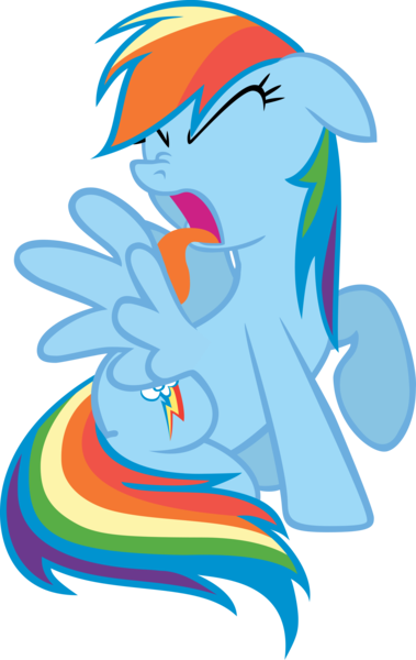Size: 3155x5000 | Tagged: artist:crusierpl, derpibooru import, disgusted, over a barrel, rainbow dash, safe, simple background, transparent background, vector