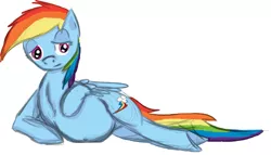 Size: 1255x716 | Tagged: source needed, safe, artist:scherzo, derpibooru import, rainbow dash, pegasus, pony, pregnant, solo