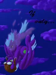 Size: 432x576 | Tagged: artist:beefcrow, aviator goggles, crying, derpibooru import, foal, oc, oc:cruise control, sad, safe, siblings, turnabout storm, unofficial characters only