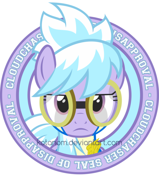 Size: 1500x1685 | Tagged: approval, artist:kotanom, artist:thatsgrotesque, cloudchaser, derpibooru import, goggles, safe, seal, simple background, transparent background, vector