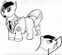 Size: 900x794 | Tagged: adolf hitler, artist:fuad1138, derpibooru import, heil, nazi, ponified, safe, spit