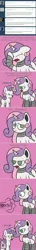 Size: 500x3512 | Tagged: safe, artist:scramjet747, derpibooru import, sweetie belle, pony, robot, robot pony, unicorn, blank flank, comic, cutie mark, female, filly, foal, future sweetie bot, hooves, horn, mare, older, self ponidox, solo, sweetie bot, sweetie bot replies