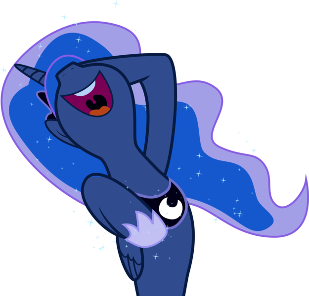 Size: 6250x6000 | Tagged: absurd resolution, artist:tamalesyatole, derpibooru import, laughing, nose in the air, princess luna, safe, simple background, solo, transparent background, vector